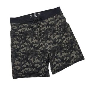Driftline Original Drifties Board Shorts Mens 38 Black Gray Camo Neoprene Liner